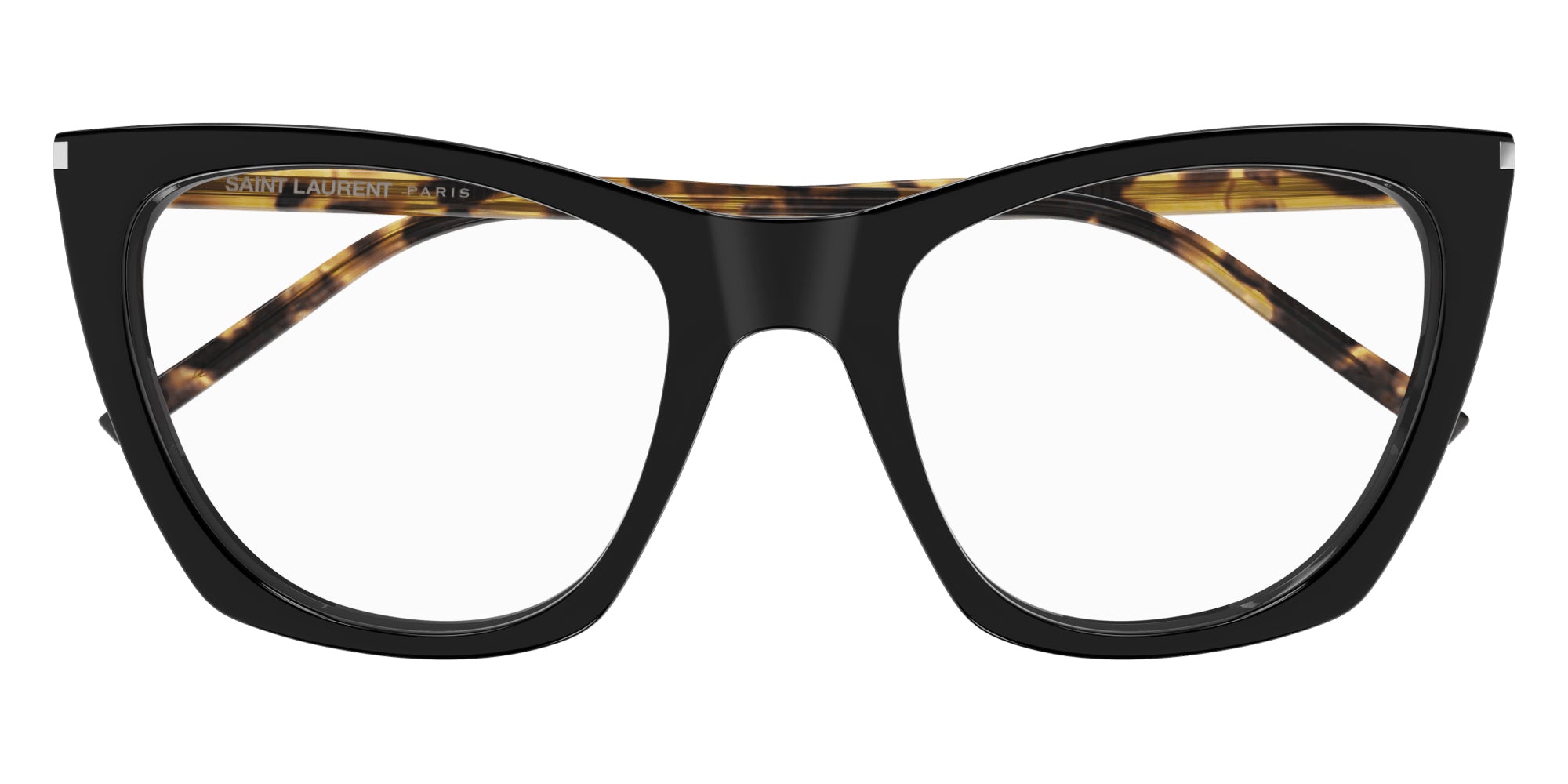 Saint Laurent® 214 KATE THIN OPT SL 214 KATE THIN OPT 006 55 - Black/Havana / Transparent AR Eyeglasses