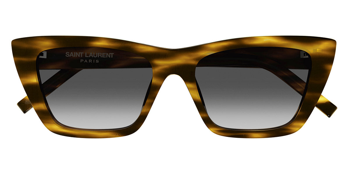 Saint Laurent® 276 MICA SL 276 MICA 044 55 - Havana / Gray Gradient Sunglasses