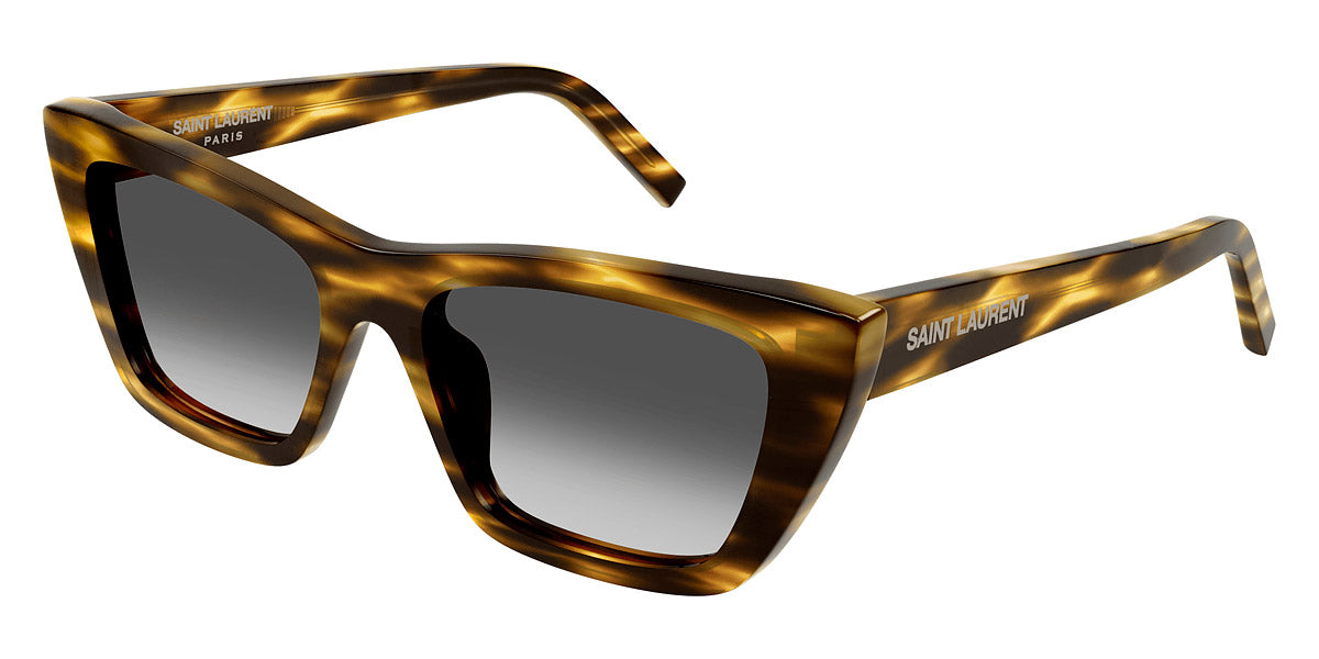 Saint Laurent® 276 MICA SL 276 MICA 044 55 - Havana / Gray Gradient Sunglasses