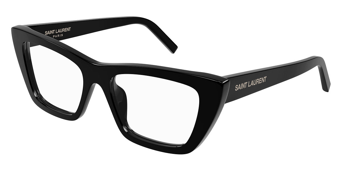 Saint Laurent® 276 MICA OPT SL 276 MICA OPT 003 53 - Black / Transparent AR Eyeglasses