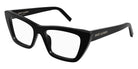 Saint Laurent® 276 MICA OPT SL 276 MICA OPT 003 53 - Black / Transparent AR Eyeglasses