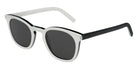 Saint Laurent® 28 SL 28 035 49 - White/Black / Gray Sunglasses