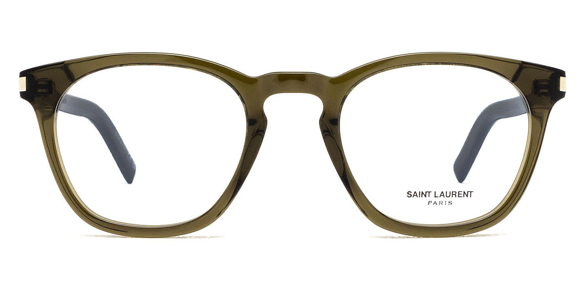 Saint Laurent® 28 OPT SL 28 OPT 003 50 - Green / Transparent AR Eyeglasses