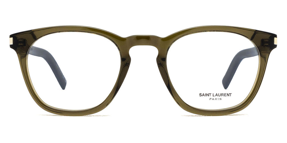 Saint Laurent® 28 OPT SL 28 OPT 003 50 - Green / Transparent AR Eyeglasses