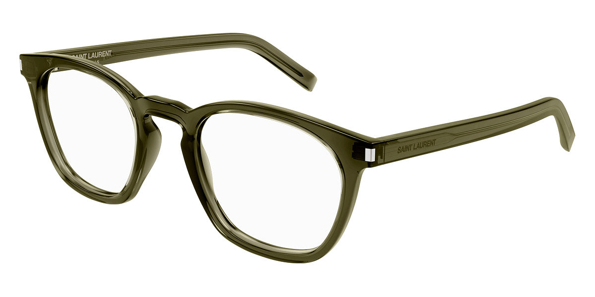 Saint Laurent® 28 OPT SL 28 OPT 003 50 - Green / Transparent AR Eyeglasses