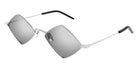 Saint Laurent® 302 LISA SL 302 LISA 010 55 - Silver / Silver Flash Sunglasses