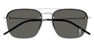 Saint Laurent® 309 M SL 309 M 002 57 - Silver / Gray Sunglasses