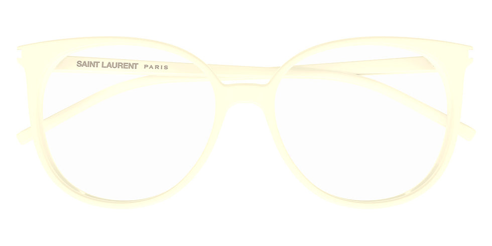 Saint Laurent® 39 SL 39 008 54 - Ivory / Transparent AR Eyeglasses
