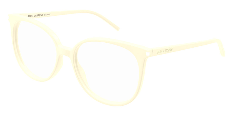 Saint Laurent® 39 SL 39 008 54 - Ivory / Transparent AR Eyeglasses