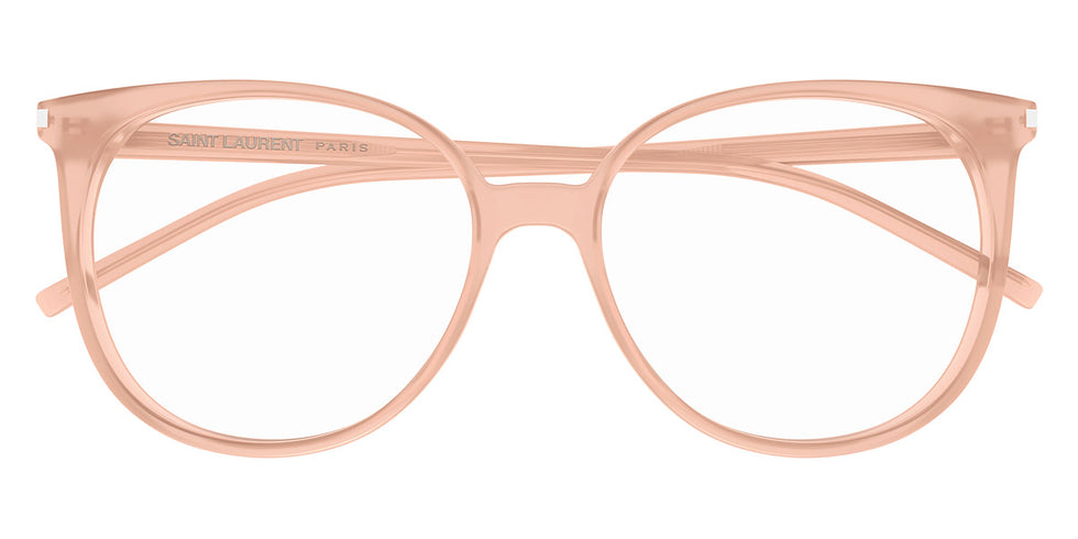 Saint Laurent® 39 SL 39 009 54 - Orange / Transparent AR Eyeglasses