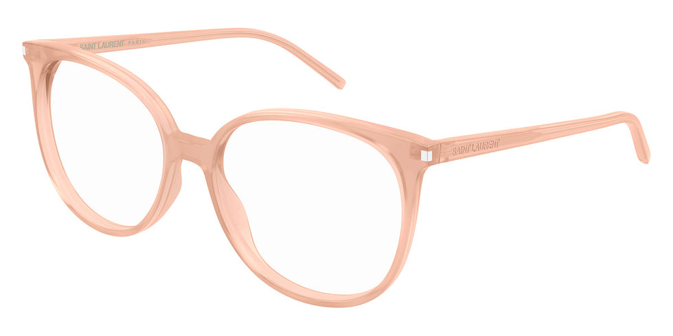 Saint Laurent® 39 SL 39 009 54 - Orange / Transparent AR Eyeglasses