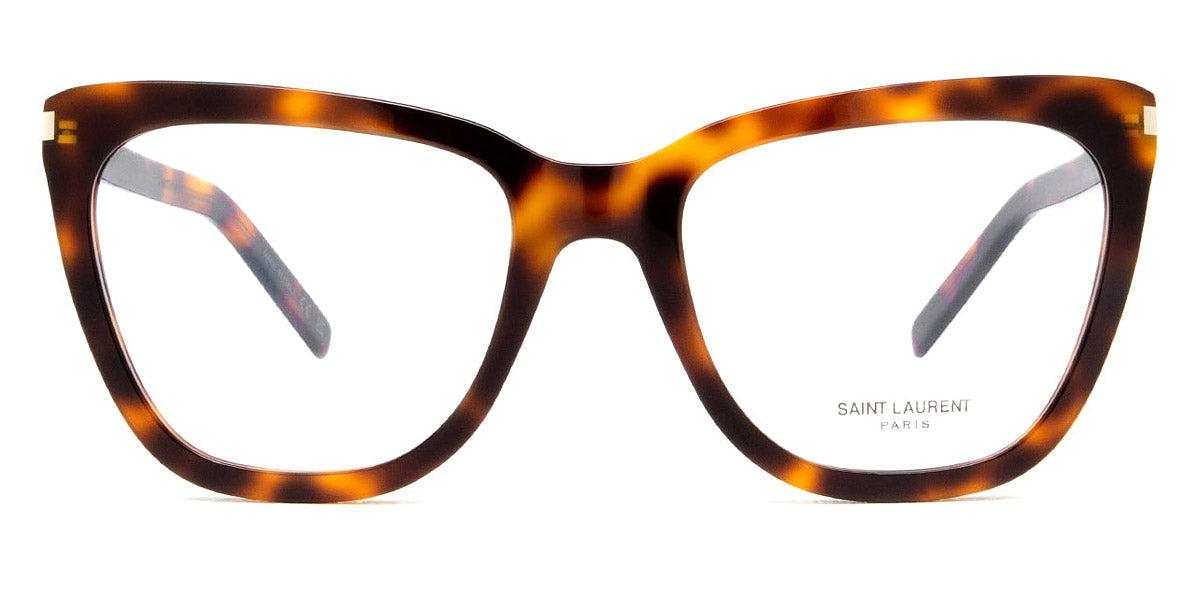 Saint Laurent® 548 SLIM OPT SL 548 SLIM OPT 002 55 - Havana / Transparent AR Eyeglasses