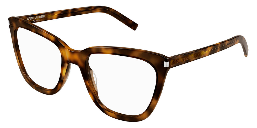 Saint Laurent® 548 SLIM OPT SL 548 SLIM OPT 002 55 - Havana / Transparent AR Eyeglasses