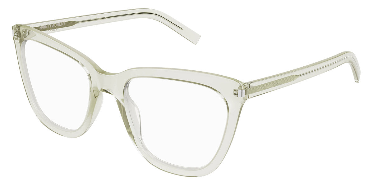 Saint Laurent® 548 SLIM OPT SL 548 SLIM OPT 005 55 - Green / Transparent AR Eyeglasses