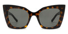 Saint Laurent® 552 SL 552 008 51 - Havana / Gray Sunglasses