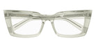 Saint Laurent® 554 SL 554 003 54 - Green / Transparent AR Eyeglasses