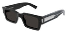 Saint Laurent® 572 SL 572 001 50 - Black/Crystal / Gray Sunglasses