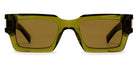 Saint Laurent® 572 SL 572 005 50 - Green / Brown Sunglasses