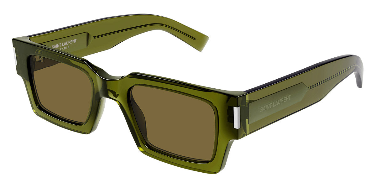 Saint Laurent® 572 SL 572 005 50 - Green / Brown Sunglasses