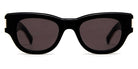 Saint Laurent® 573 SL 573 001 49 - Black/Crystal / Gray Sunglasses