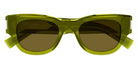 Saint Laurent® 573 SL 573 006 49 - Green / Brown Sunglasses