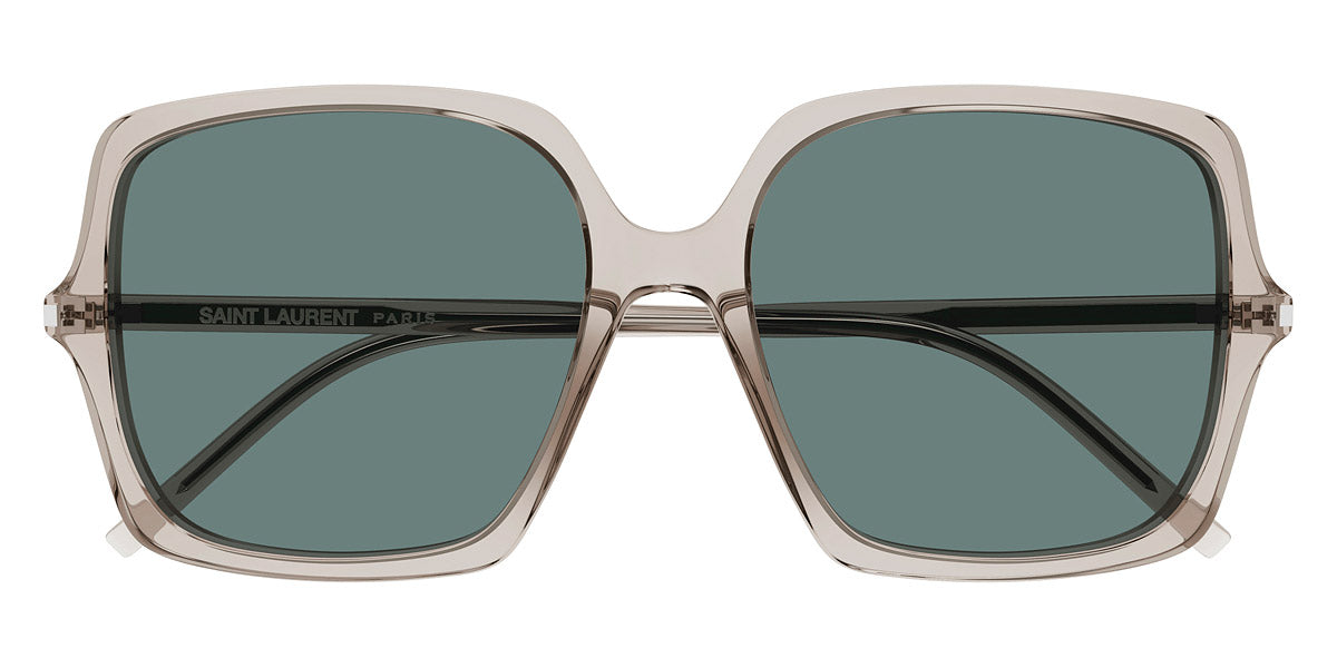 Saint Laurent® 591 SL 591 003 57 - Beige / Green Sunglasses