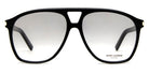 Saint Laurent® 596 DUNE SL 596 DUNE 006 58 - Black / Gray Gradient Sunglasses