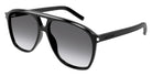 Saint Laurent® 596 DUNE SL 596 DUNE 006 58 - Black / Gray Gradient Sunglasses