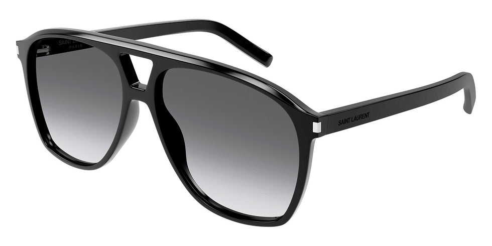 Saint Laurent® 596 DUNE SL 596 DUNE 006 58 - Black / Gray Gradient Sunglasses