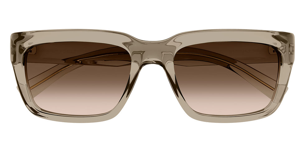 Saint Laurent® 615 SL 615 005 55 - Yellow / Brown Gradient Sunglasses