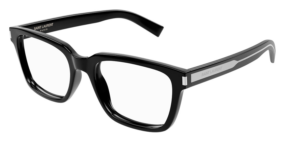 Saint Laurent® 621 SL 621 001 54 - Black/Crystal / Transparent AR Eyeglasses