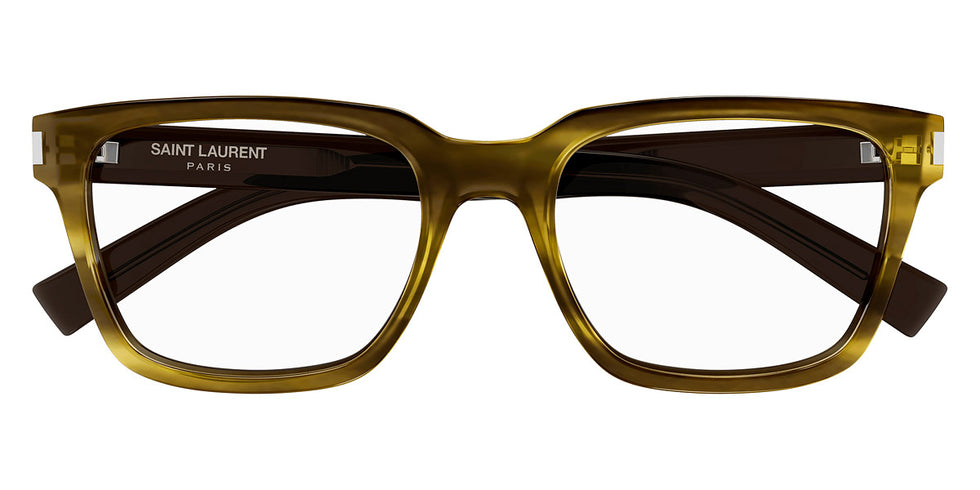 Saint Laurent® 621 SL 621 006 54 - Havana/Crystal / Transparent AR 006 Eyeglasses