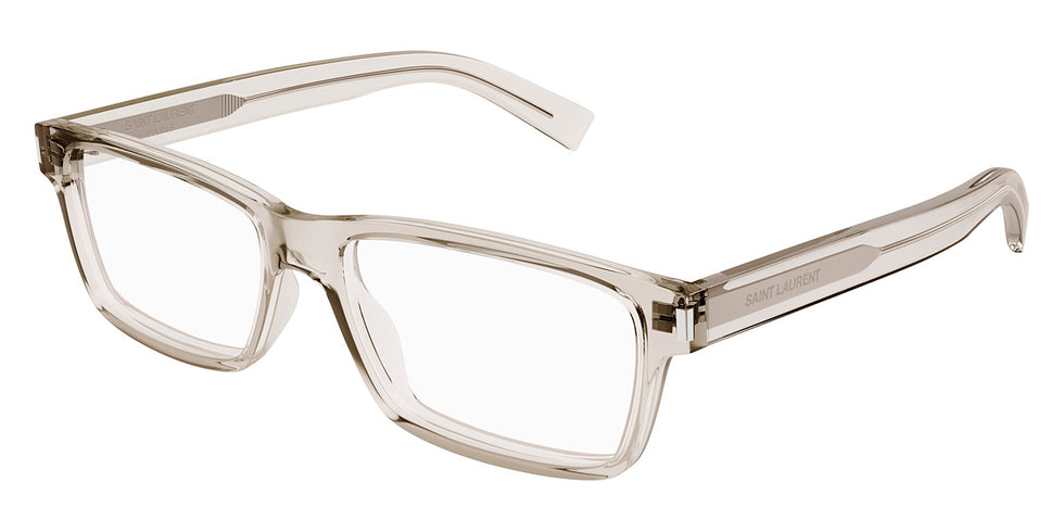 Saint Laurent® 622 SL 622 003 56 - Beige / Transparent AR Eyeglasses