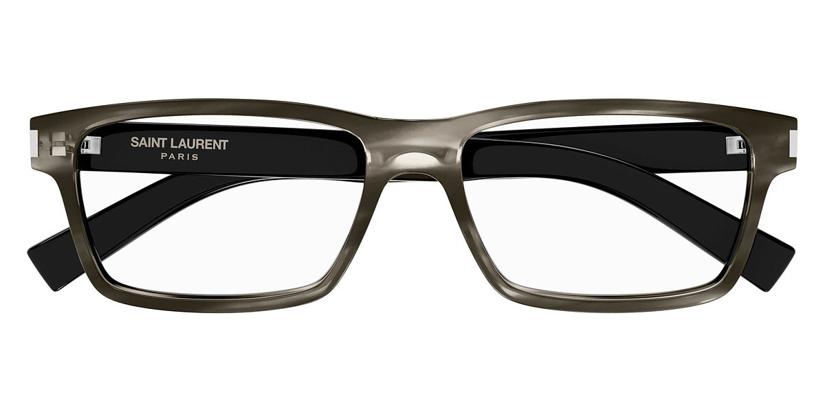 Saint Laurent® 622 SL 622 005 56 - Havana/Crystal / Transparent AR 005 Eyeglasses