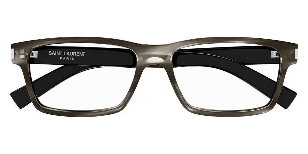 Saint Laurent® 622 SL 622 005 56 - Havana/Crystal / Transparent AR 005 Eyeglasses
