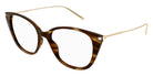 Saint Laurent® 627 SL 627 004 54 - Havana/Gold / Transparent AR Eyeglasses