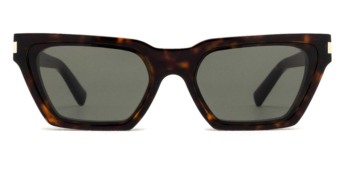 Saint Laurent® 633 CALISTA SL 633 CALISTA 002 57 - Havana / Gray Sunglasses