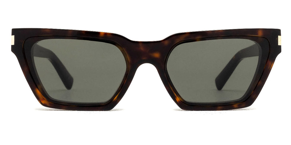 Saint Laurent® 633 CALISTA SL 633 CALISTA 002 57 - Havana / Gray Sunglasses