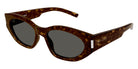 Saint Laurent® 638 SL 638 002 55 - Havana / Gray Sunglasses
