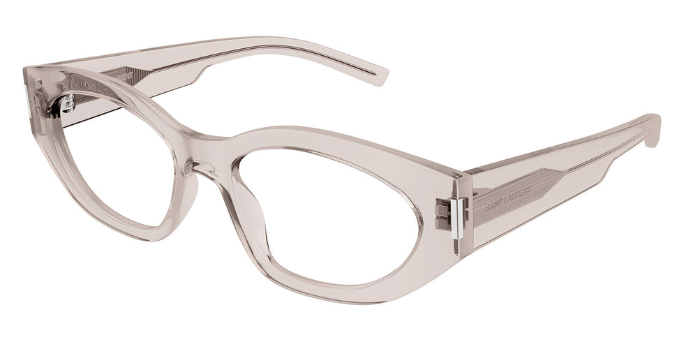 Saint Laurent® 638 OPT SL 638 OPT 005 55 - Nude / Transparent AR Eyeglasses