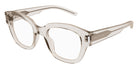 Saint Laurent® 640 SL 640 004 49 - Beige / Transparent AR Eyeglasses