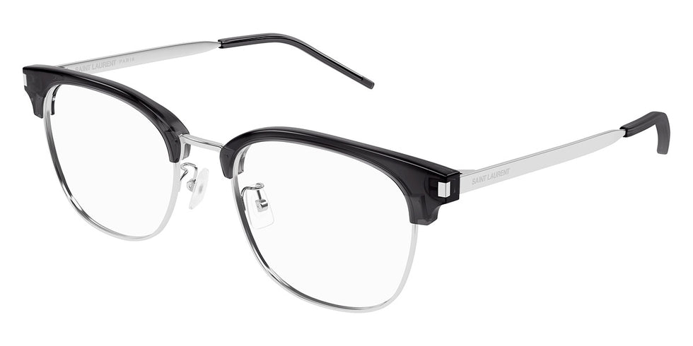 Saint Laurent® 649/F SL 649/F 004 54 - Gray/Silver 004 Eyeglasses