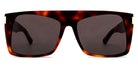 Saint Laurent® 651 VITTI SL 651 VITTI 003 58 - Havana / Black Sunglasses