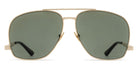 Saint Laurent® 653 LEON SL 653 LEON 003 59 - Gold / Green Sunglasses