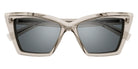 Saint Laurent® 657 SL 657 003 54 - Beige / Silver Mirrored Sunglasses