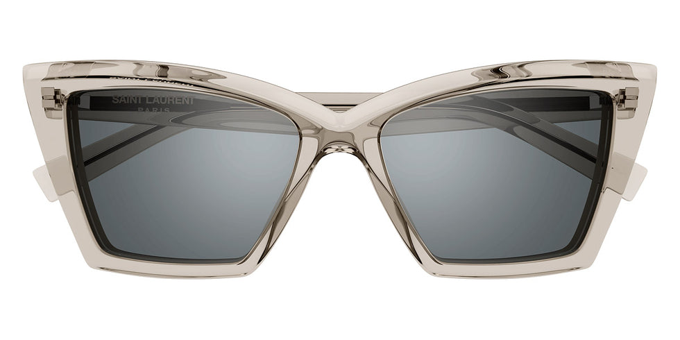 Saint Laurent® 657 SL 657 003 54 - Beige / Silver Mirrored Sunglasses