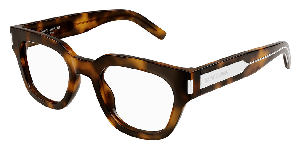 Saint Laurent® 661 SL 661 002 50 - Havana/Crystal Eyeglasses