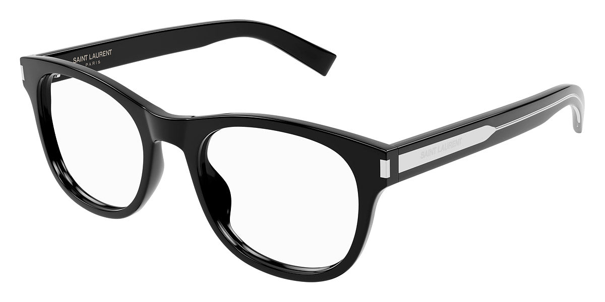 Saint Laurent® 663 SL 663 004 55 - Black/Crystal Eyeglasses