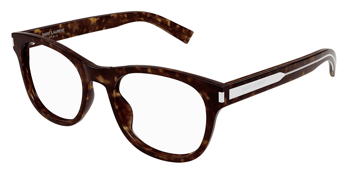 Saint Laurent® 663 SL 663 005 55 - Havana/Crystal Eyeglasses