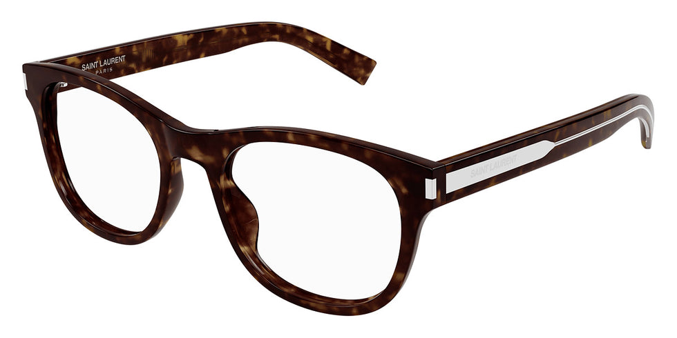 Saint Laurent® 663 SL 663 005 55 - Havana/Crystal Eyeglasses